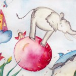 elefant in glück